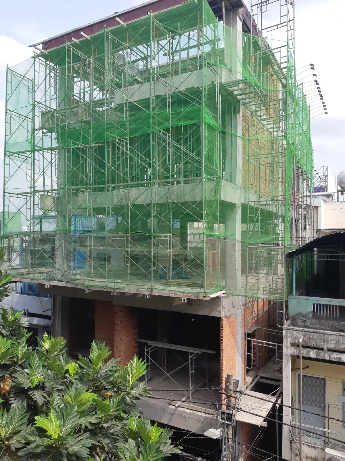 Công trình MP Villa trong giai đoạn thi công phần thô